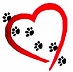 Paw hearts small